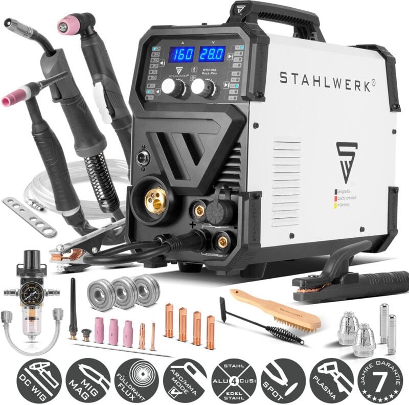 STAHLWERK Kombi Schweißgerät CTM-416 PULS 6-in-1 160 A