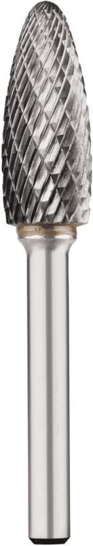 Rhodius Abrasives - rhodius hf h alpha, 1 Stück, 12,7 x 32,0 x 6,0 x 77 mm, Alpha Hartmetall-Frässtift Form h