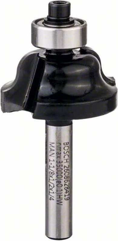 Bosch - PROFILfräser b 1/4, R1 4 mm, D1 28,6 mm, b 15,9 mm, l 12,4 mm, g 54 mm