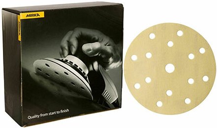 Mirka Gold Disc Loch P600 15 Pieces 100