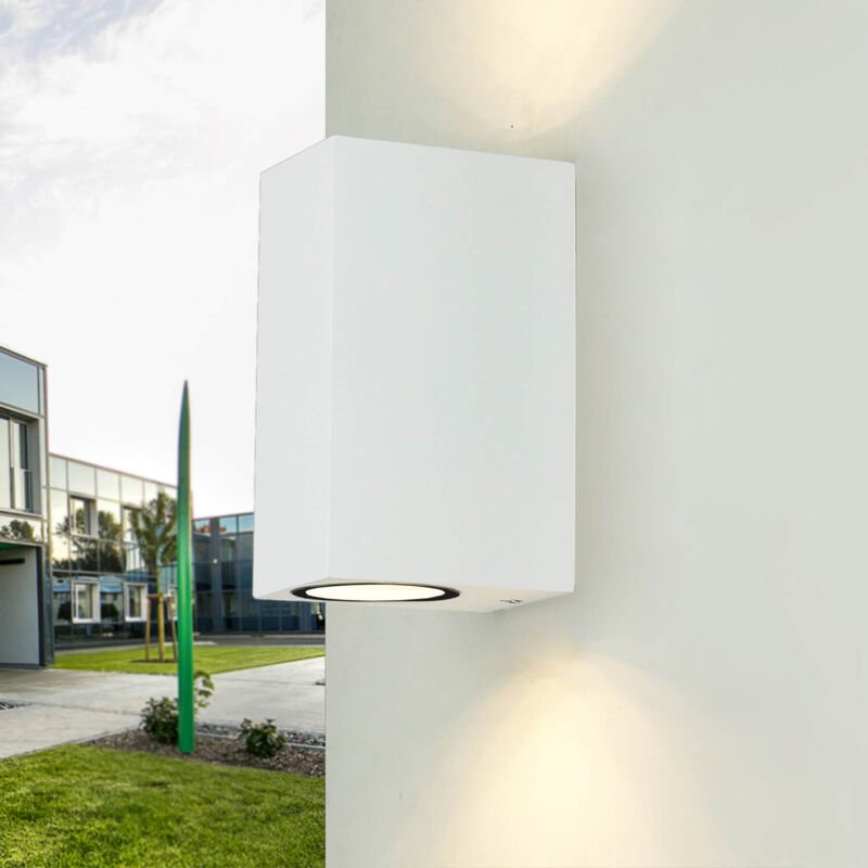 Moderne Außenleuchte AALBORG Up & Down Aluminium