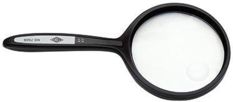 Wedo - Lupe ® 2-fach 15,2 x 1,2 x 7 cm (b x h x t) Kunststoff schwarz