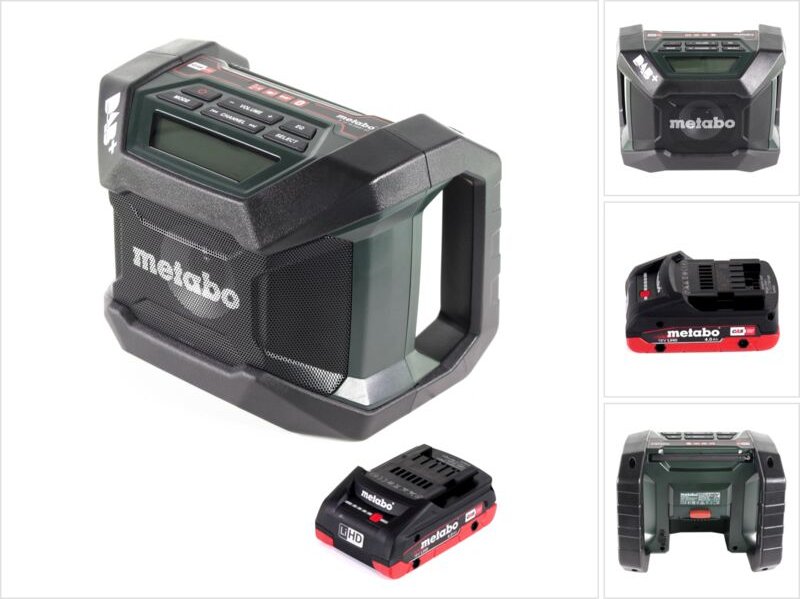 Metabo R 12-18 DAB+ BT Akku Baustellenradio 12-18 V DAB+ + 1x LiHD Akku 4,0 Ah - ohne Ladegerät
