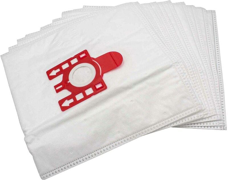 10x Staubsaugerbeutel kompatibel mit Hoover Telios t 4300 - 4599 Staubsauger - Mikrovlies, 28cm x 20cm, Weiß - Vhbw