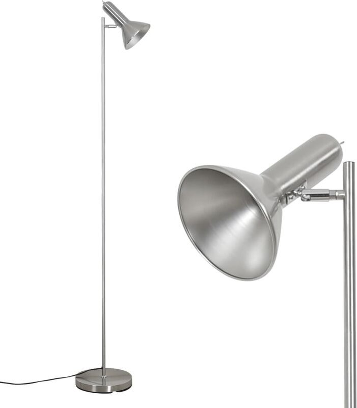 Amdelne LED Stehlampen 161cm Stehleuchte E27 Fassung max. 60W Metall Sofalampe Standleuchte Leselampe für Schlafzimmer A...