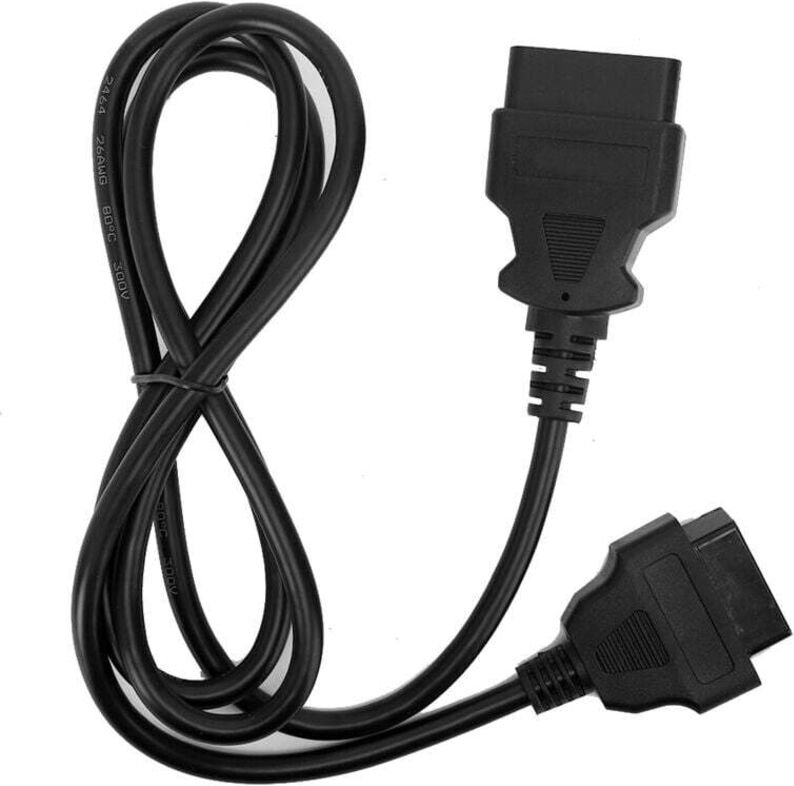 Ersatz-Verlängerungskabel für OBD 16-poligen Stecker auf Buchse, 5 m Kfz-Diagnoseadapter, zuverlässiger OBDII-Anschluss ...
