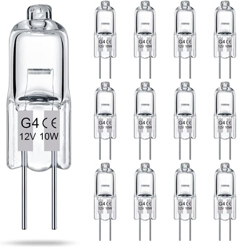 Thumbnail - Cyslmuk - G4-Glühbirnen, 14er-Pack, 12 v, 10 w, 2-polige Halogenlampen, Typ T3 jc, Ersatz für Unterschrankbeleuchtung, K...