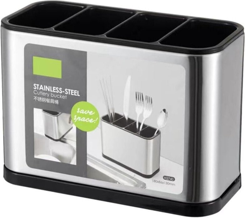 Trade Shop - SCOLAPOSATE IN ACCIAIO PER ORGANIZZARE UTENSILI DA CUCINA PORTAPOSATE DESIGN MODERNO -