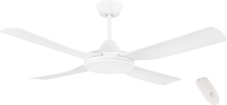 EGLO Deckenventilator Bondi 1, 4 Flügel Ventilator mit Fernbedienung, Timer und Sommer Winter Betrieb, ABS Kunststoff in...