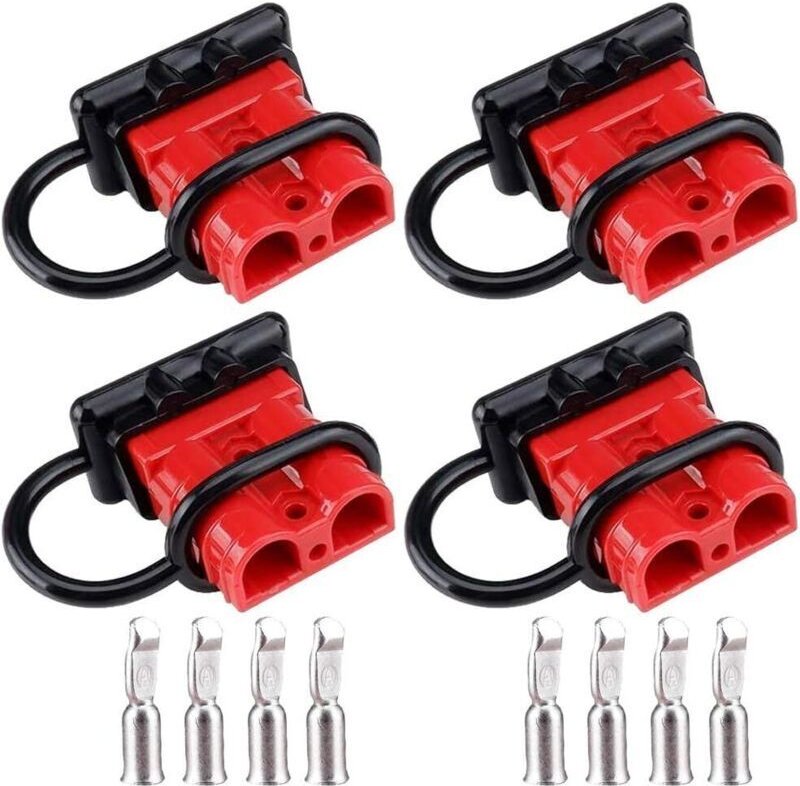 50-A-Batterieanschluss, 50-A-600-V-Schnellstecker, Rot