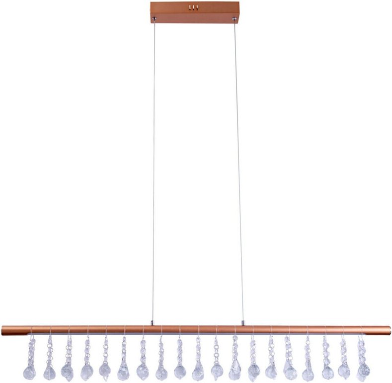 Pendelleuchte Hängelampe Esstischleuchte dimmbar LED Kristalllampe gold H 120 cm