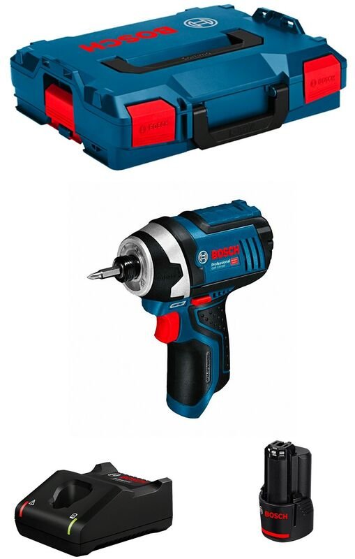 Drehschlagschrauber Bosch gdr 12V-105 (1 x 2,0 Ah + GAL12V-40 + L-Boxx 102)