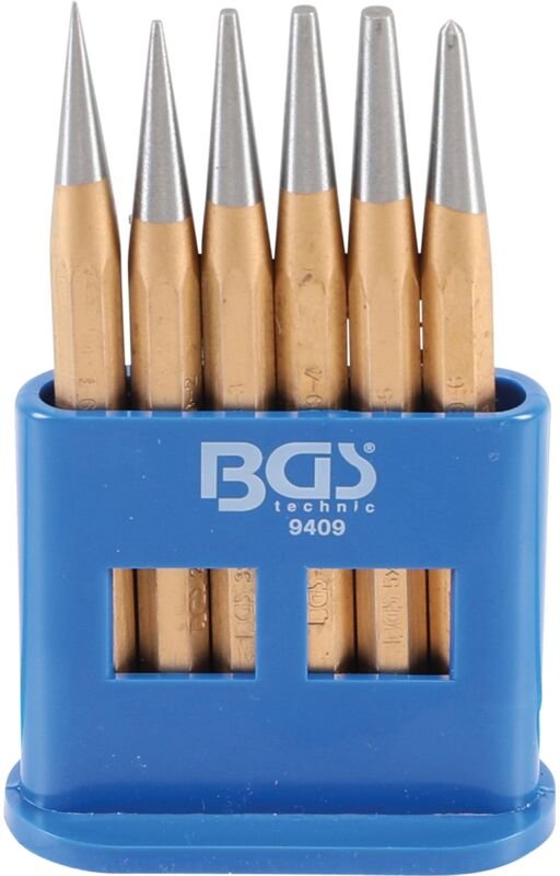 BGS Durchtreiber-/ Körner-Satz 120 mm 1 - 5 mm 6tlg. - 9409