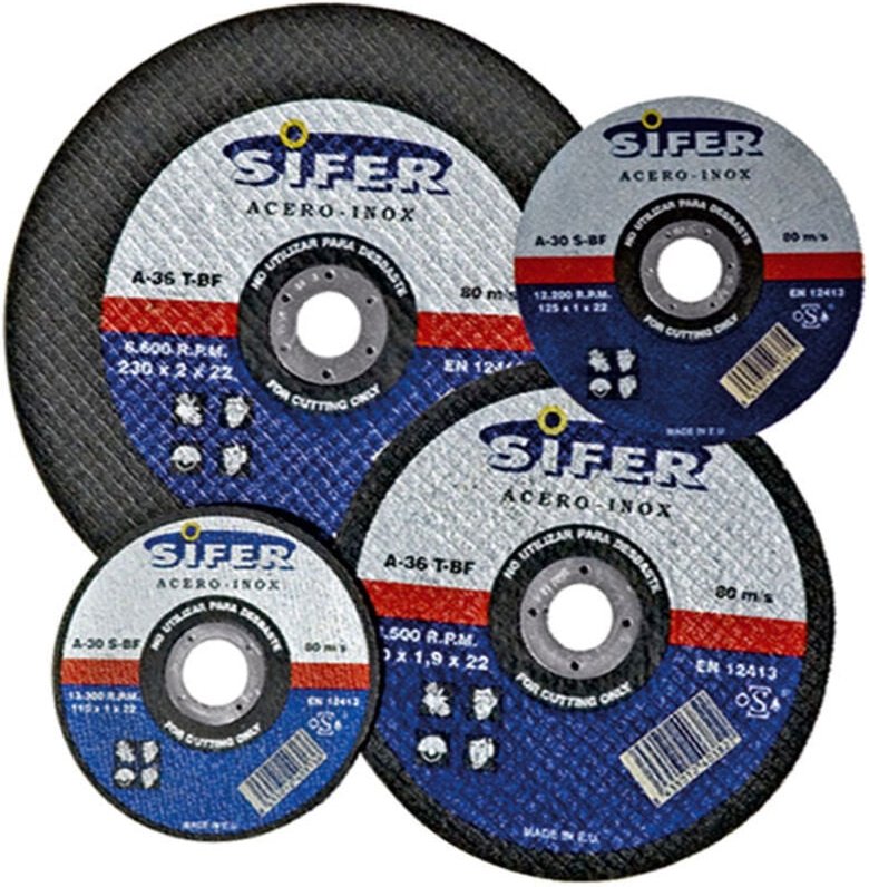 Edelstahl-Trennscheibe 125x1,0x22 A60T-BF - Sifer