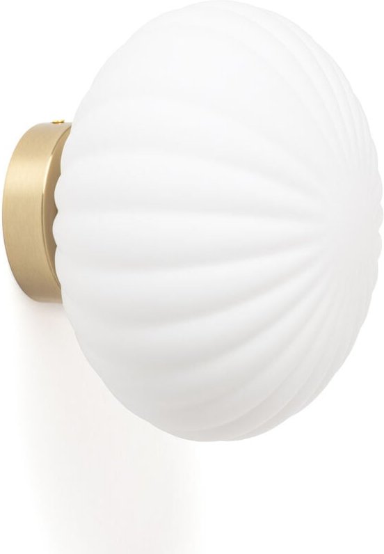 Wandleuchte Glas Celina Weiß