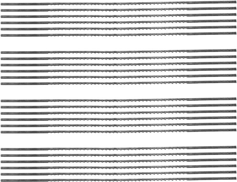 Dekupiersägeblätter, glattes Ende, 5 Zoll, 24 Stück, 12 tpi, normale Zähne für die Holzbearbeitung, Heimwerker