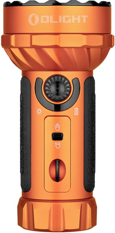 OLight Marauder Mini orange LED Taschenlampe Große Reichweite akkubetrieben 7000 lm 462 g