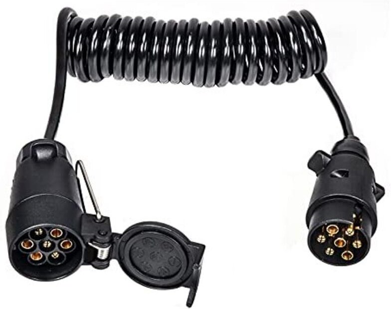 7-poliger Anhängerstecker weiblich mit 2,5 m Kabel, 12-V-Anhängersteckeradapter, Anhängerzubehör, für Auto, Wohnwagen, L...