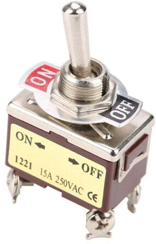 5 Stücke 15A 250VAC Ein-Aus 2 Position 4 Pin 12mm Wippschalter