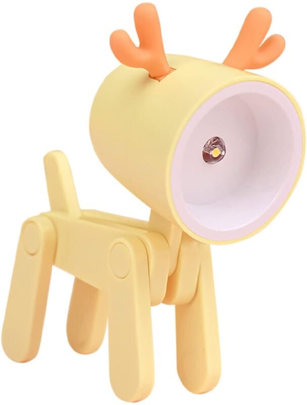 Linghhang - Nachtlicht in Hirschform (gelb), verstellbarer Handyhalter, LED-Nachtlicht, Weihnachtsgeschenk für Kinder, Z...