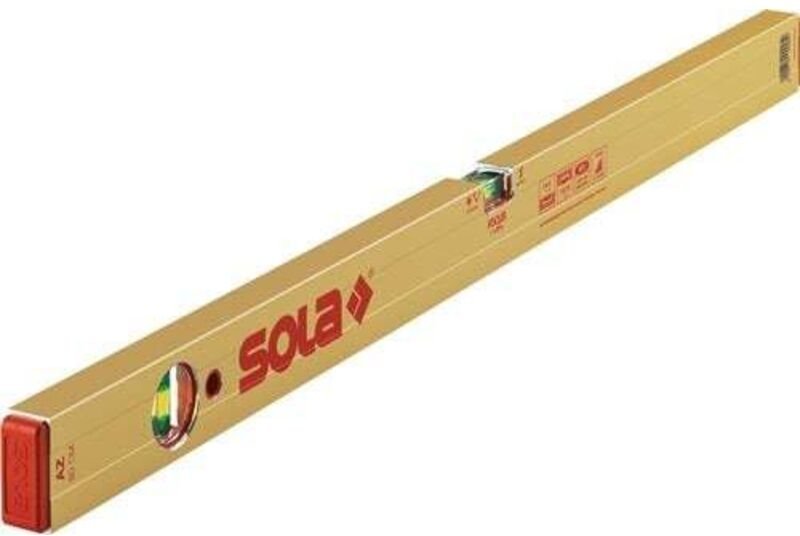 Sola - azb Wasserwaage 1500 mm Libelle Waagrecht- und Senkrecht Alu goldeloxiert