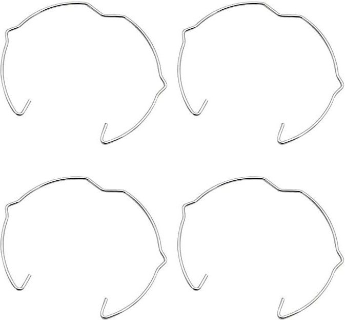 Thumbnail - Tumalagia - gabrielle 36 Stück Lampenbefestigungsringe für GU10 MR16 Strahler, 50 mm, silberfarben, hornförmiger Lampenh...