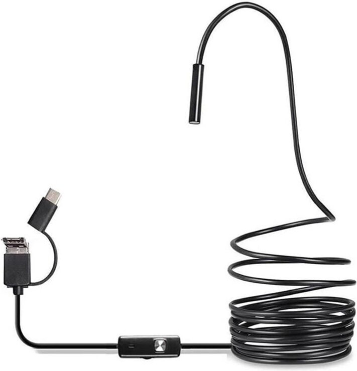 Tlily - USB-Endoskop Typ c für OTG-Android-Telefon, 7 mm Inspektions-Schlangenkamera, 3,5 m langes weiches Kabel