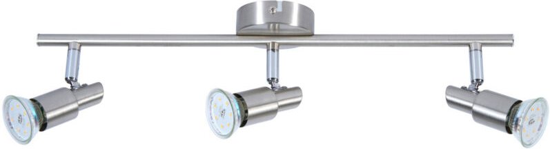 LED-Lampe 3er Spot Lina nickel-chrom 47 x 12 cm warmweiß