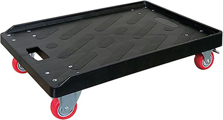 Platte mit 3 Kanten und 2 Lenkrollen - Tragfähigkeit 300 kg - PPR30