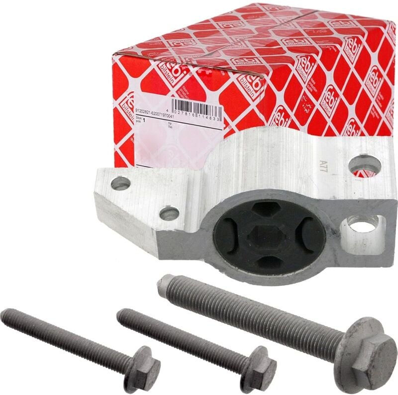 febi bilstein 32541 Querlenkerlager mit Halterung und Schrauben, 1 Stück, Silber