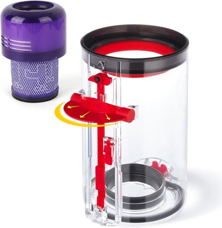 Verbesserter Kanisterersatz für V11 V15 SV14 SV15 SV22 Staubsauger-Staubbehälter mit HEPA-Filter