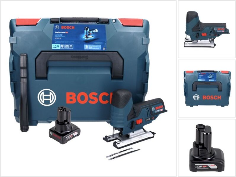 Bosch GST 12V-70 Professional Akku Stichsäge 12 V + 1x Akku 6,0 Ah + L-Boxx - ohne Ladegerät