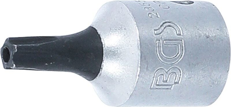 Bit-Einsatz Antrieb Innenvierkant 6,3 mm (1/4') TS-Profil (für Torx Plus) mit Bohrung TS20