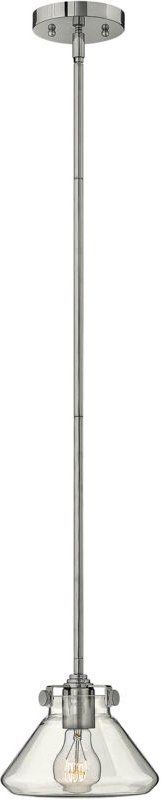 Elstead - Congress - 1 Light Dome Deckenanhänger Chrom Klarglas, E27