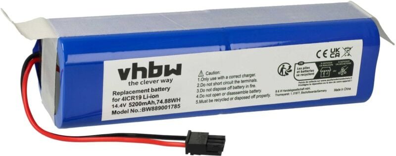 1x Akku kompatibel mit Eufy RoboVac X8 hybrid, X8, T226X, X8 Pro ses, X8 Pro, X8 hybrid white Saugroboter (5200 mAh, 14,...