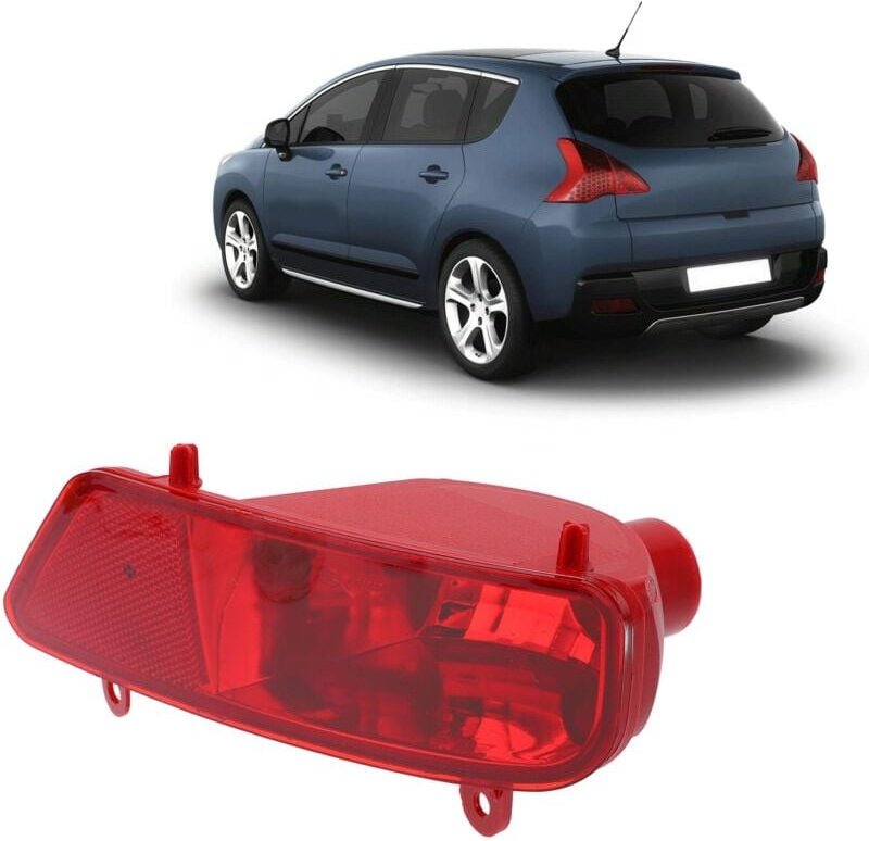 Jusch - Auto-Nebelschlussleuchte, Ersatz-Autozubehör, kompatibel mit Peugeot 3008 5008 2009–2016 (rechts)