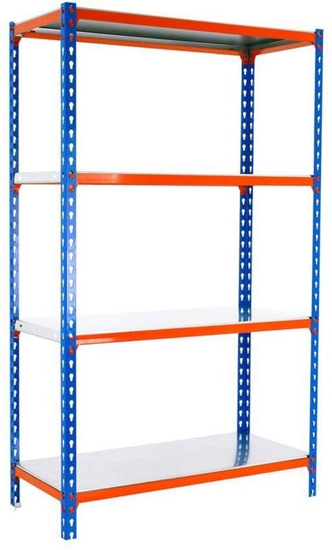 Simonrack simonclick 4/400 Metallregal blau orange galva
