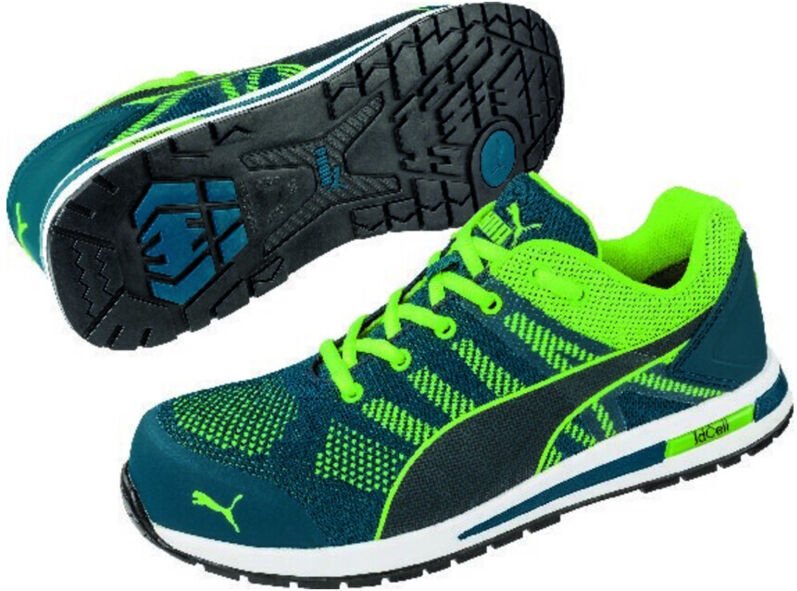 FP - puma Elevate Knit Green Low 643170-47 Sicherheitsschuh S1P Schuhgröße (eu): 47 Grün, Gelb 1 St.