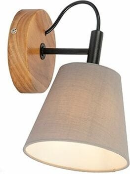 Land Wandlampe Holz mit grau - Cupy