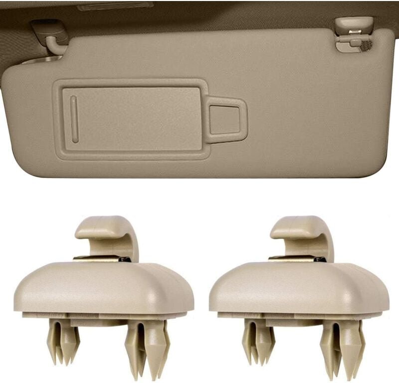 2 Stück Innen-Sonnenblenden-Haken-Befestigungshalter, Auto-Visier-Clip für Audi A1 A3 A4 A5 Q3 Q5 8e0 857 562 LA6 LA7 (b...