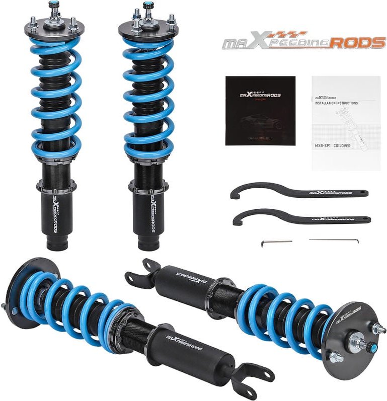 24-fach verstellbarer Dämpfer Gewindefahrwerk für Honda Accord CD5 CD7 1994-19COT6 24-fach verstellbarer Dmpfer Gewindef...