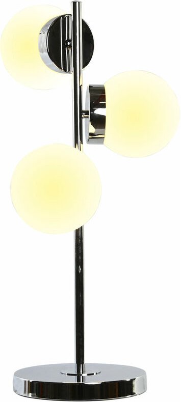 Metall Tischlampe Glas Glas 26x26x59 3 Metallkugeln Glasmaterial mehrfarbige Farbfamilie Detaillampen