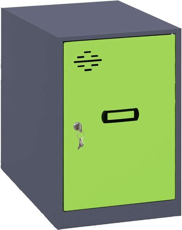 Simonrack Mini Schrank Anthrazit mit Grüner Tür