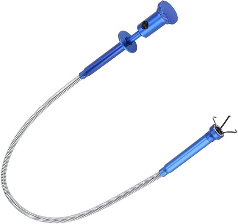 Flexibles magnetisches Aufnahmewerkzeug mit 4 Klauen und led, faltbare Rohrfänger-Kehrmaschine, Hilfswerkzeug mit großer...