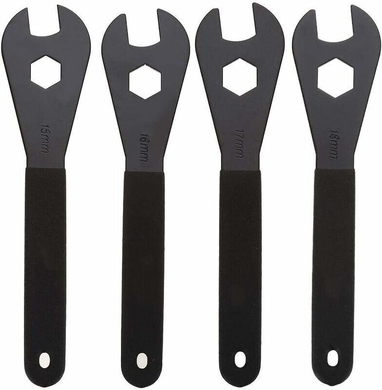 Clé à vélo - Clé à cône en Acier au Carbone Multifonction Durable Outil de réparation de vélo(15mm,16mm,17mm,18mm)