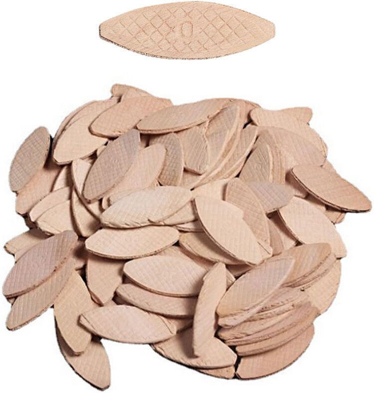 (Ca. 100 Stück) Lamello-Verbindungsplatten/Flachdübel/Buchenholzverbinder, Verankerungswerkzeug, Holzfarbe