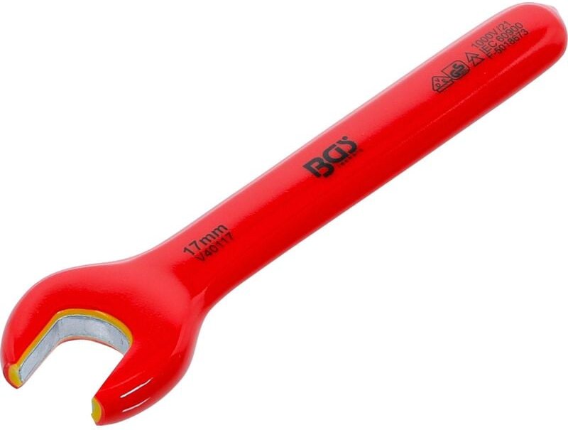 BGS 71067 VDE-Einmaulschlüssel, SW 17 mm