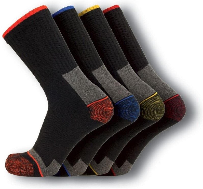 Verstärkte Polyamid-Socken 4 Paare 39-42