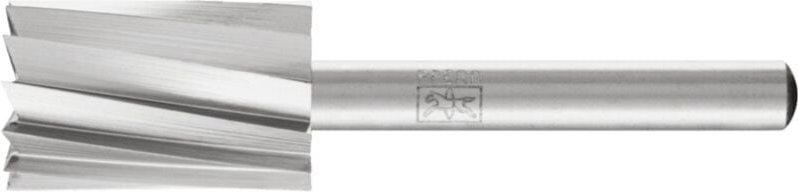 PFERD TOOLS HSS Frässtift ALU Zylinderform mit Stirnverzahnung A-ST Ø 16x25 mm Schaft-Ø 6 mm Alu/NE