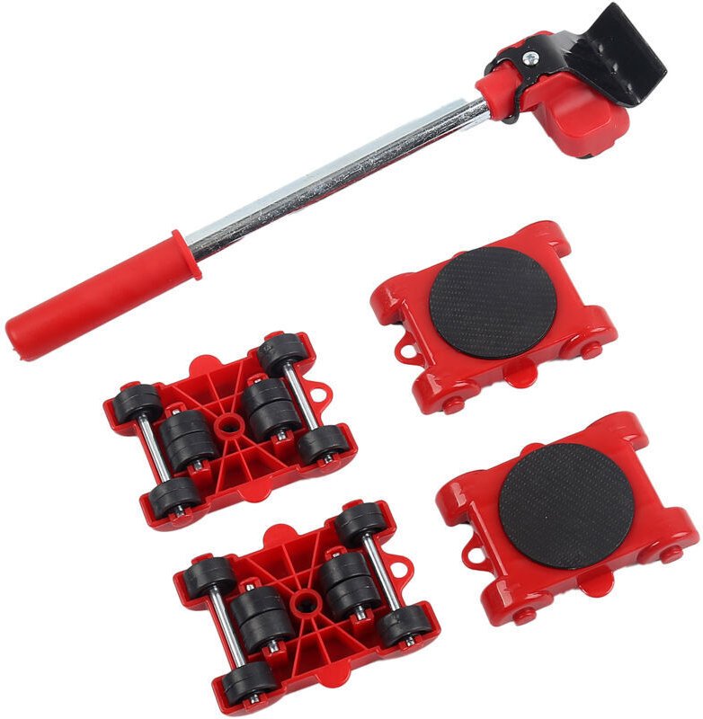 Schwerer Möbelheber, Möbeltransport-Werkzeugset für große und kleine Möbelstücke ohne Mühe, Möbelheber mit 4 Hebekissen ...